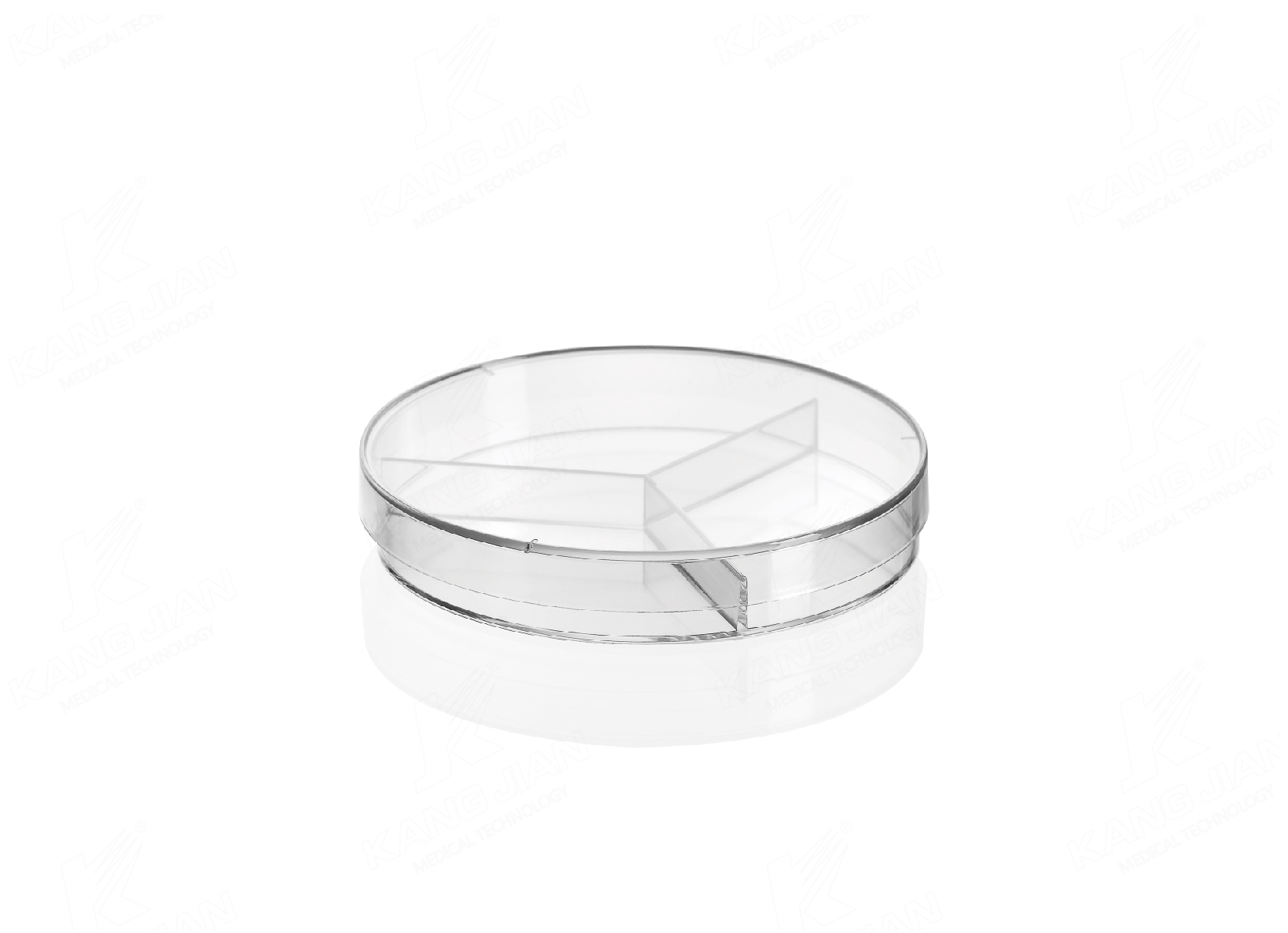Petri Dish &Oslash;90mm Three-Compartment