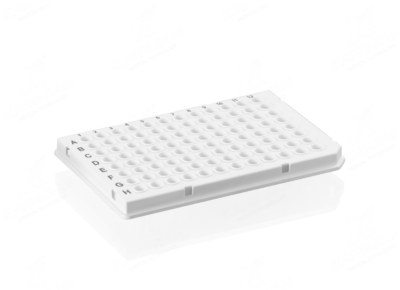 Half-skirt 96-well PCR plate 