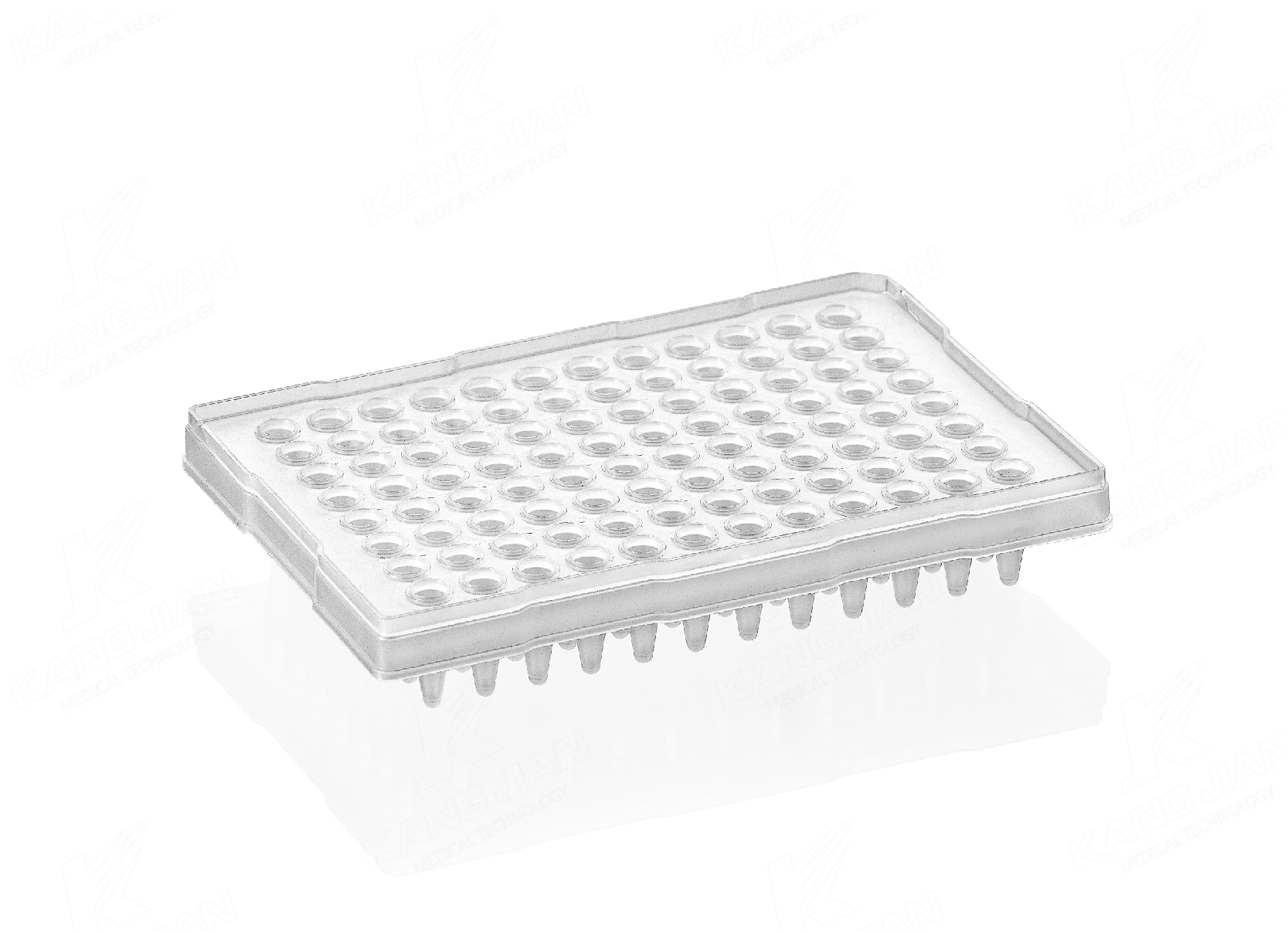 High-skirt 96-well PCR plate 