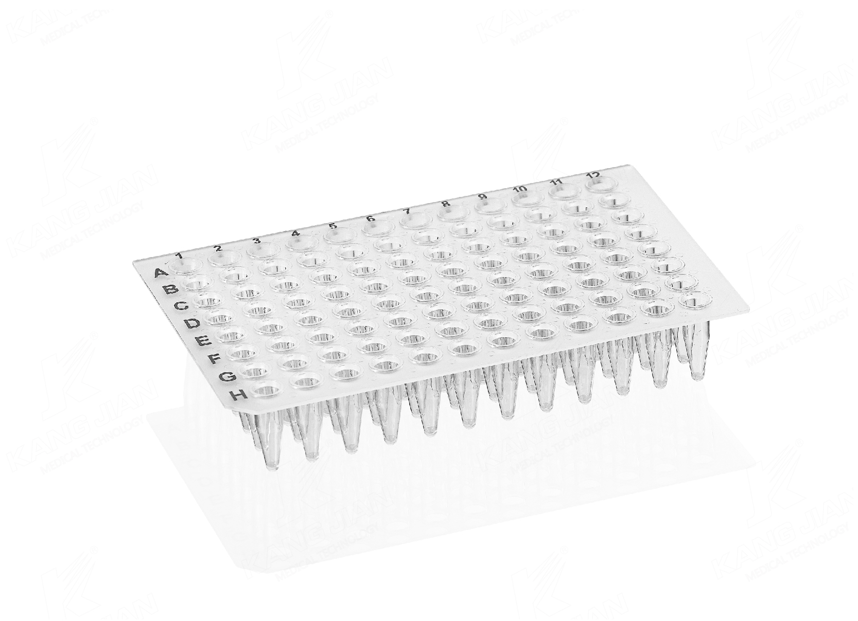 No skirt 96-well PCR plate