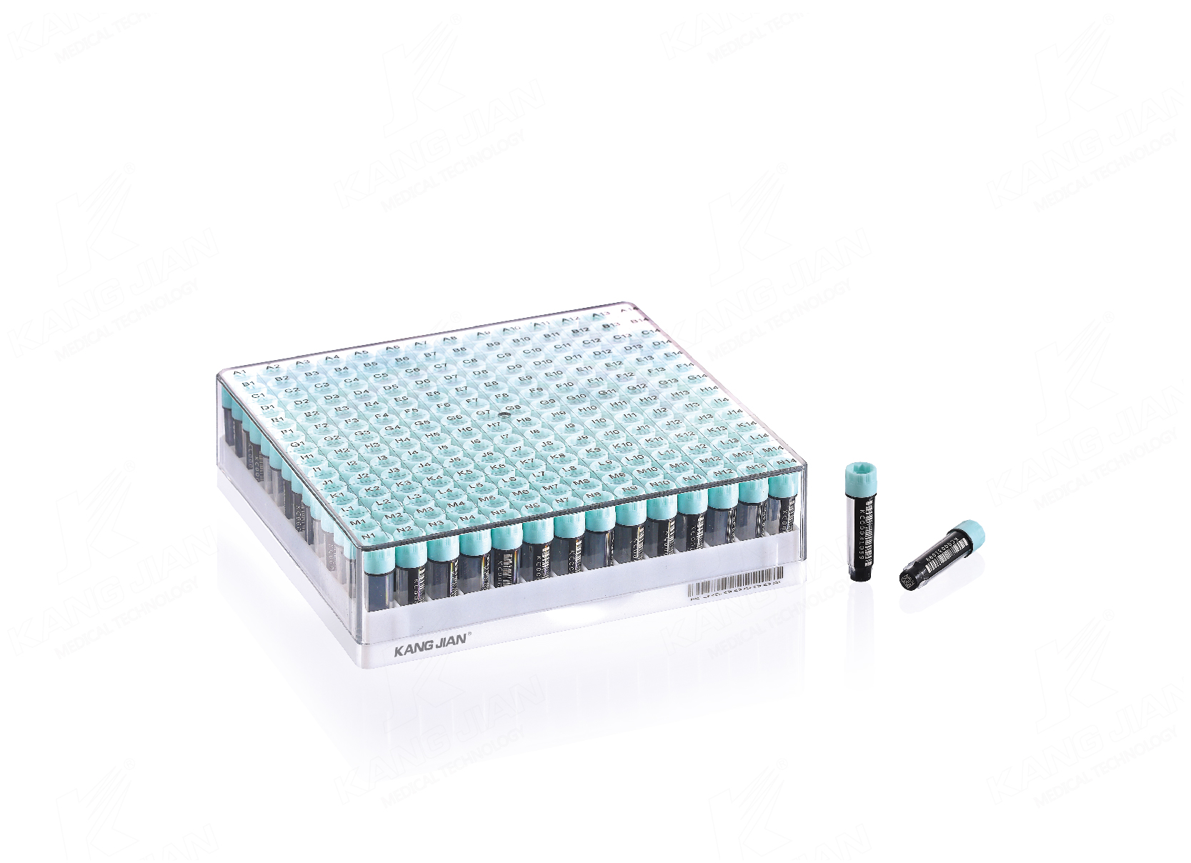 Multi-coded cryostorage vial