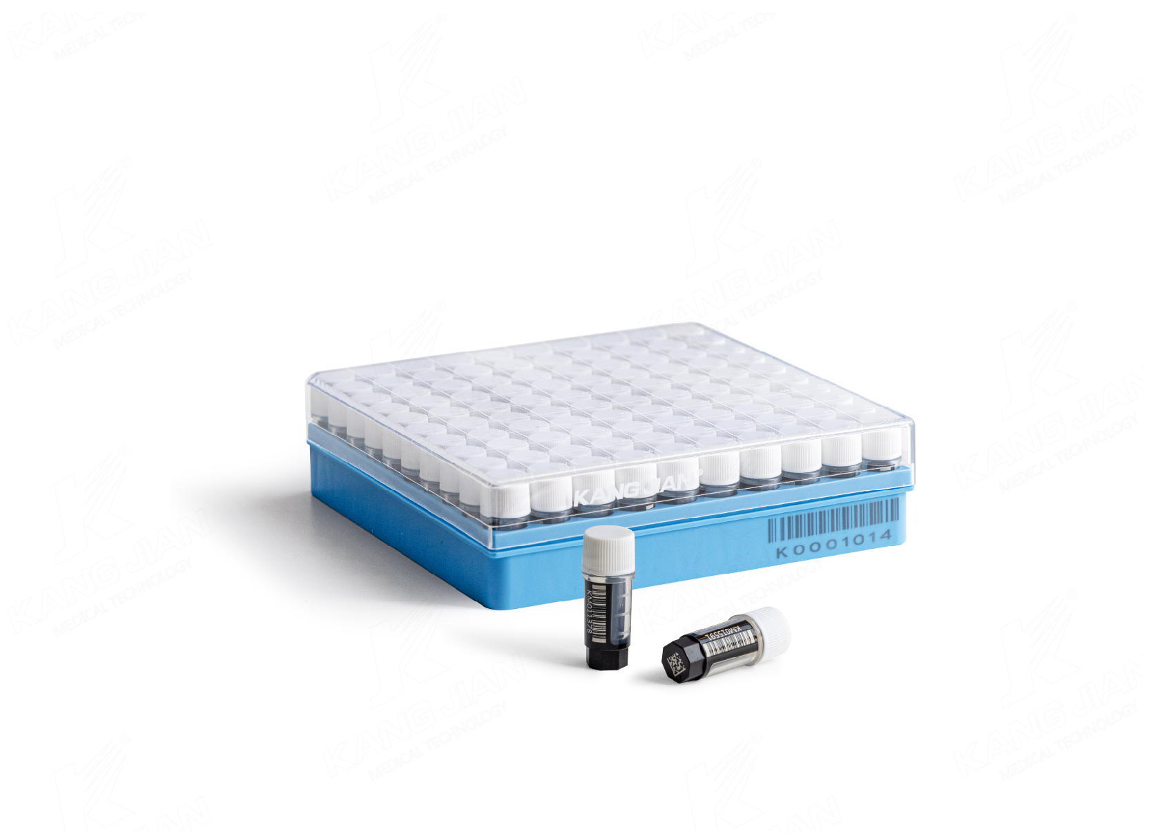 Multi-coded cryostorage vial
